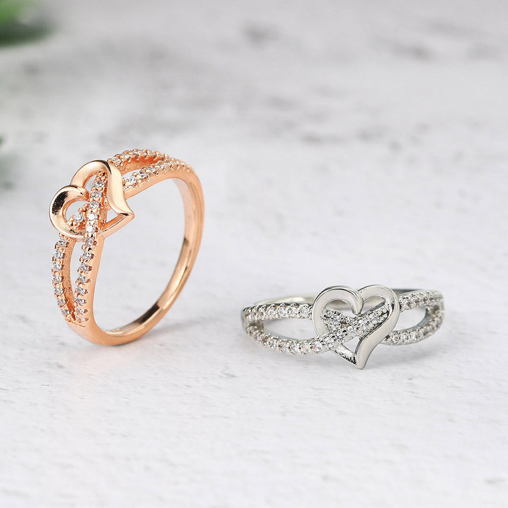 Wholesale Copper Gold Plated Heart Ring